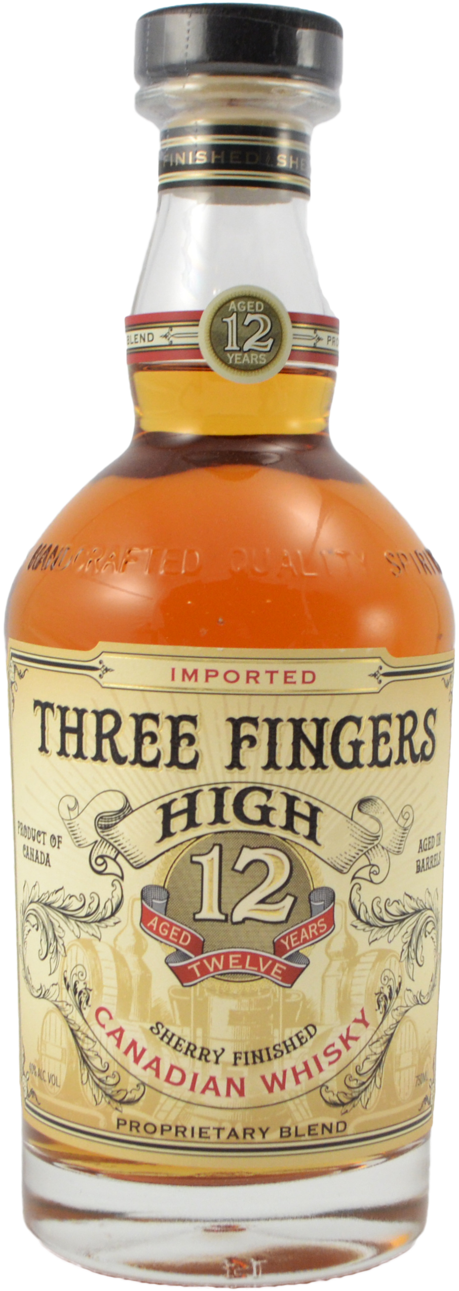 Three Fingers High 12 year old Sherry Cask Finished Canadian Whisky
