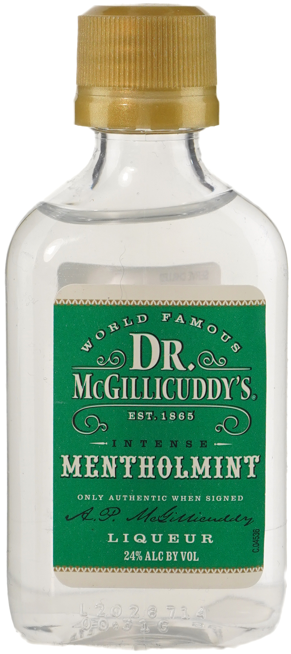 Dr McGillicuddy's Mentholmint Schnapps Liqueur 50 ml Bottle