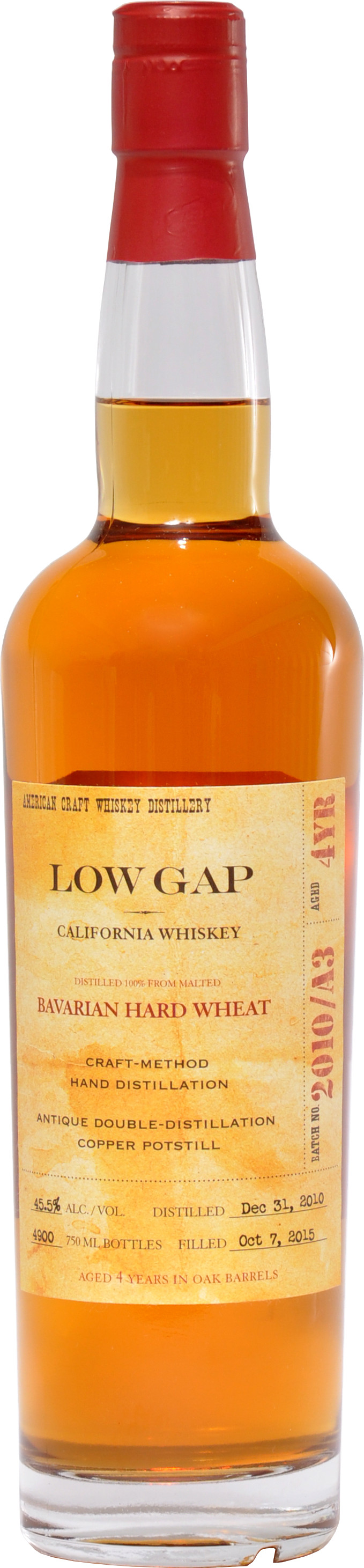 Low Gap 4 year old Wheat Whiskey