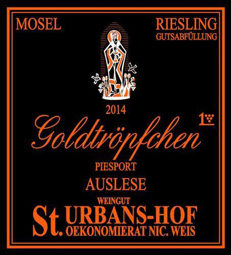 St Urbans Hof Piesporter Goldtropfchen Riesling Auslese 2014 Half Bottle