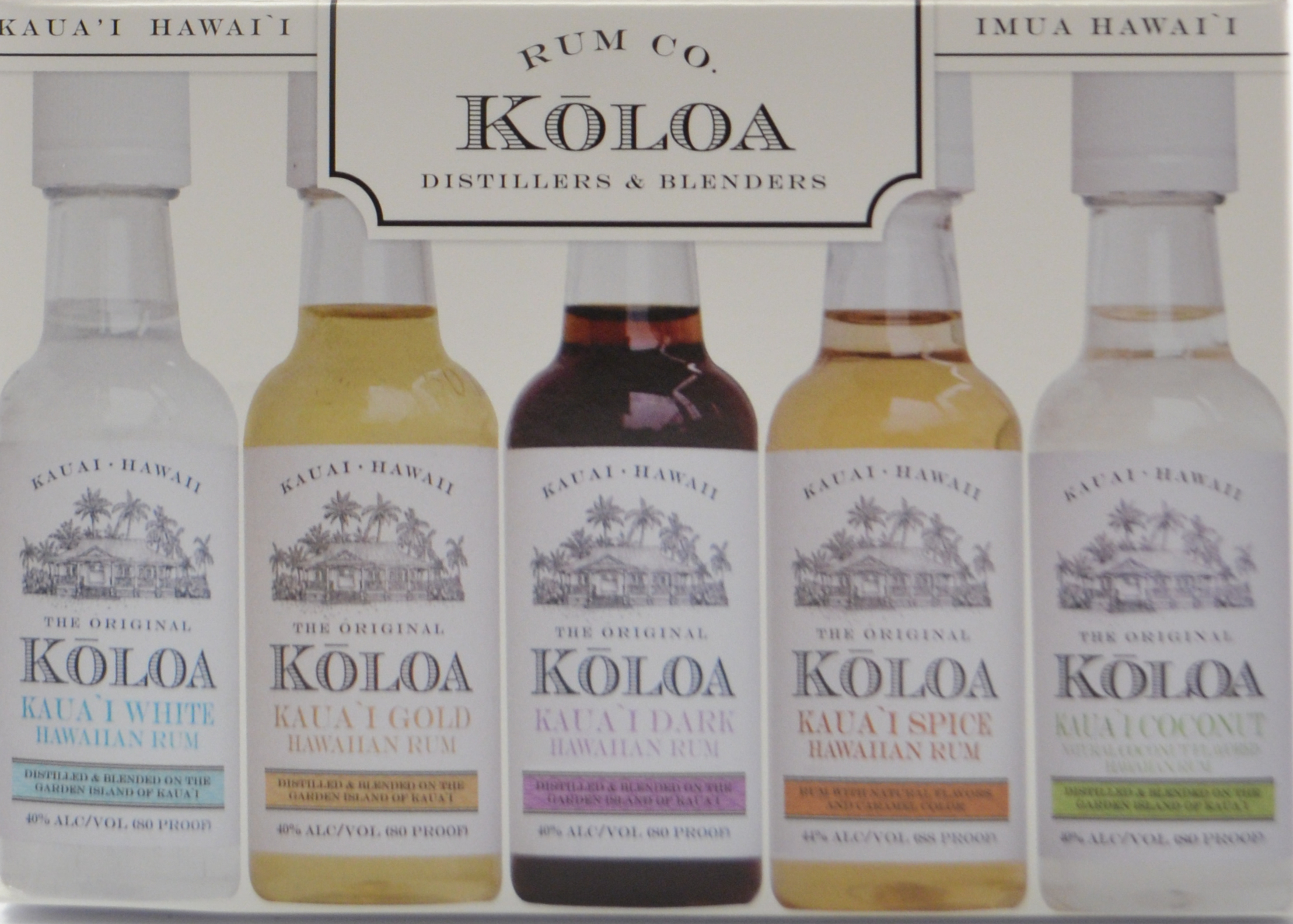 Koloa Kaua'i Rum Sampler Pack 5 X 50ml