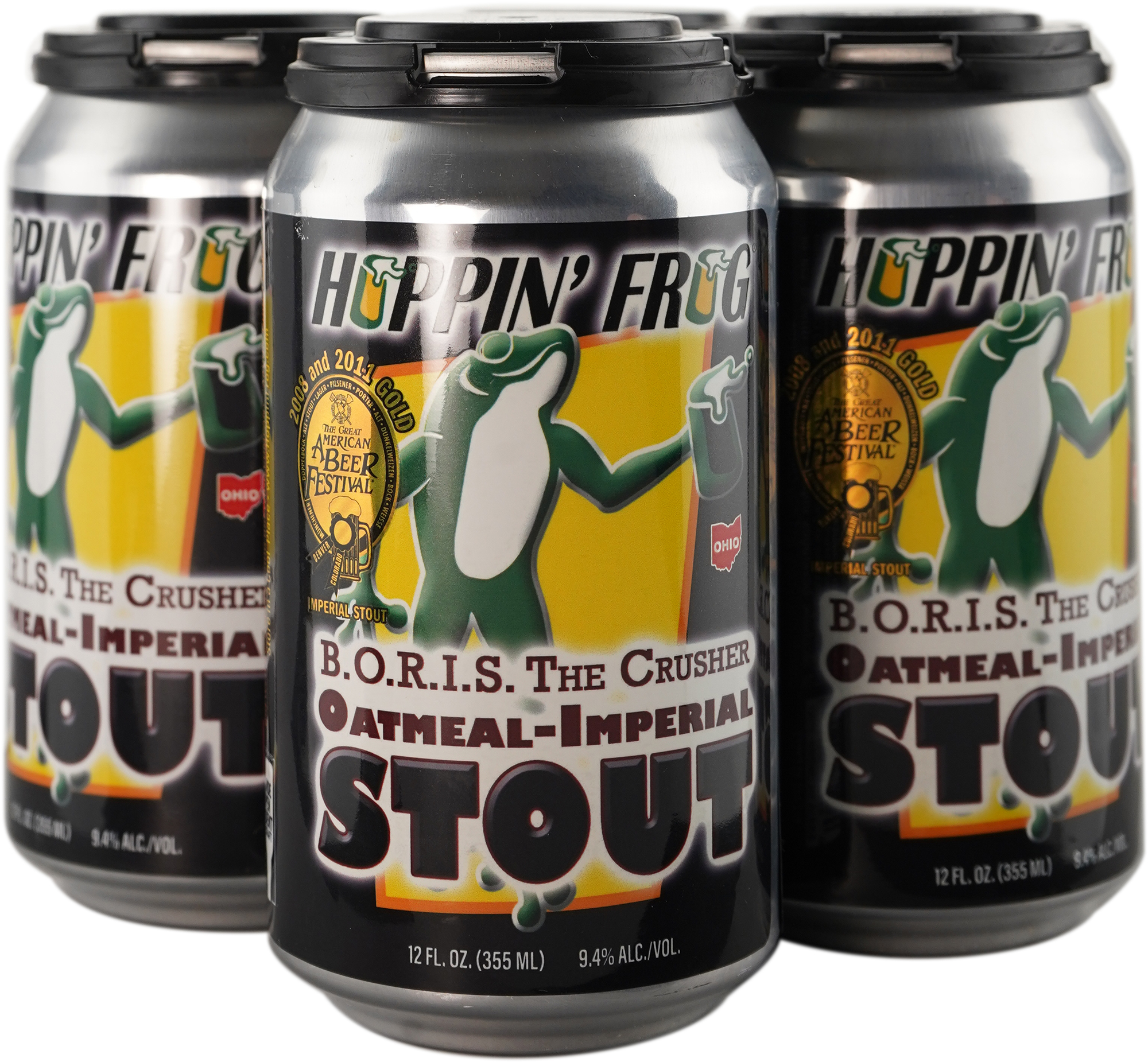 Hoppin Frog Rum Barrel Aged B.O.R.I.S. The Crusher