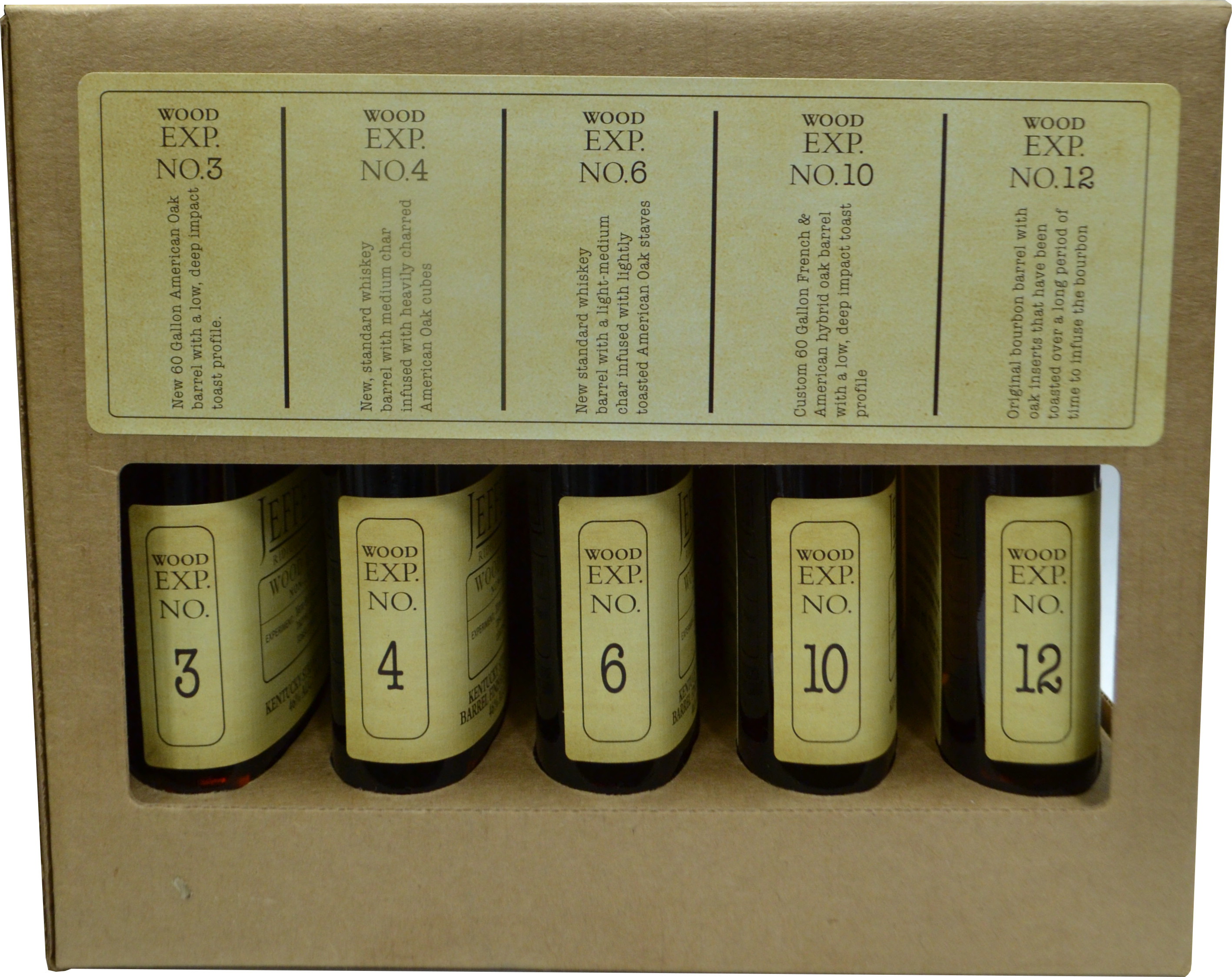 Jefferson's Wood Experiment Collection 1st Release 5 X 200ml