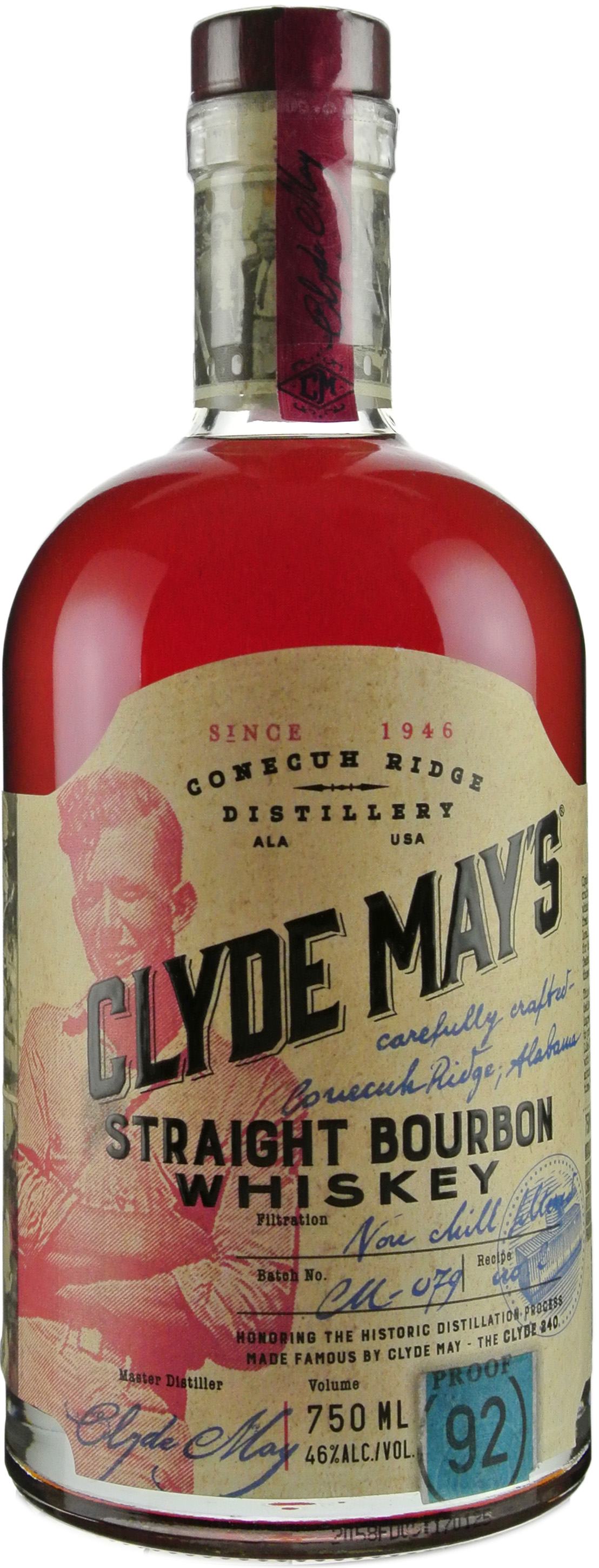 Clyde May's Straight Bourbon Whiskey | 750 ml Bottle