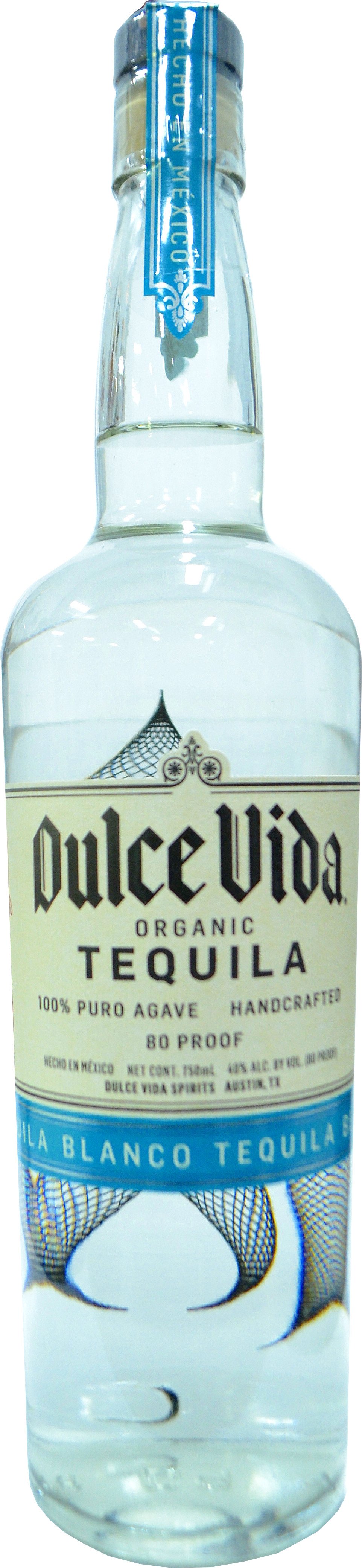 Dulce Vida Blanco 80 Proof Organic Tequila