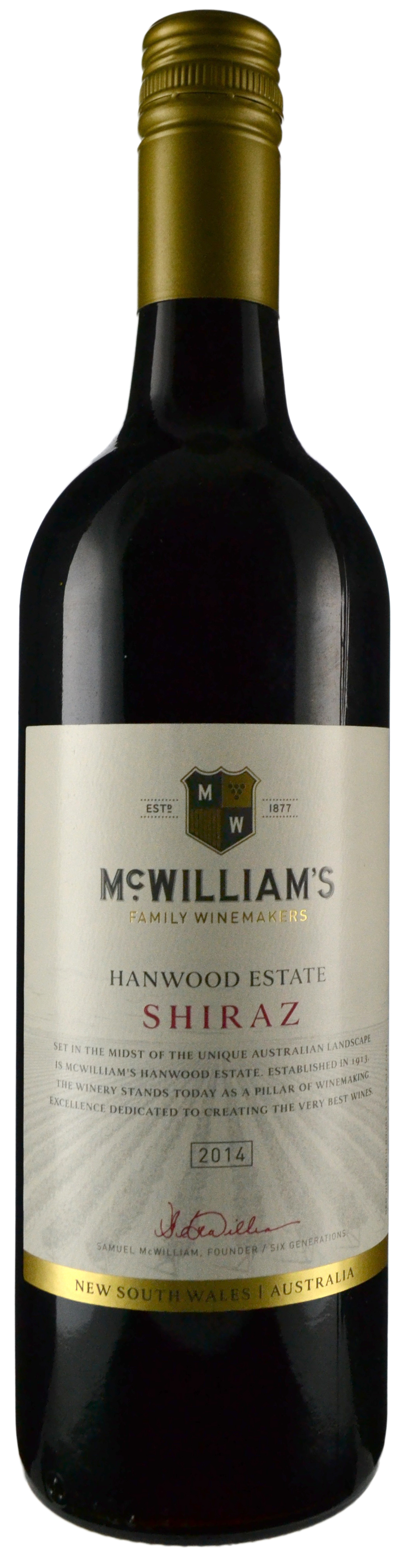 McWilliam's Hanwood Estate Shiraz 2014