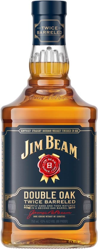 Jim Beam Double Oak Bourbon 750 ml Bottle