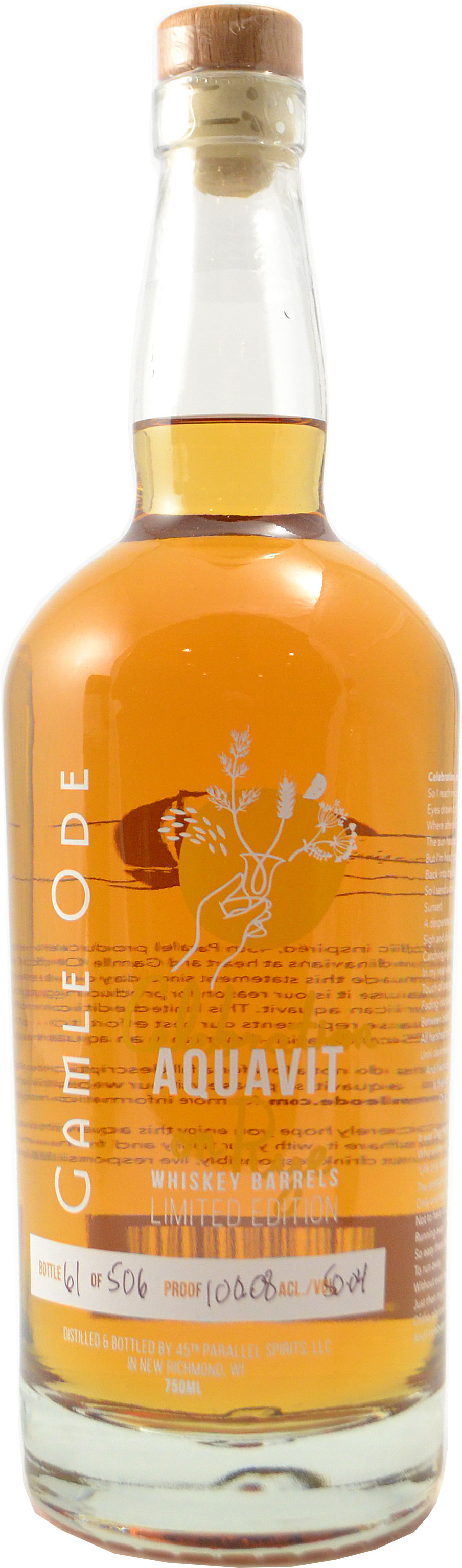 Gamle Ode Holiday on Rye Whiskey Barrels Aquavit