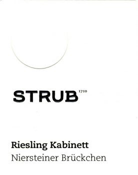 Strub Niersteiner Bruckchen Riesling Kabinett Herzstuck 2015