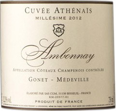 Gonet Medeville Ambonnay Cuvee Athenais 2012