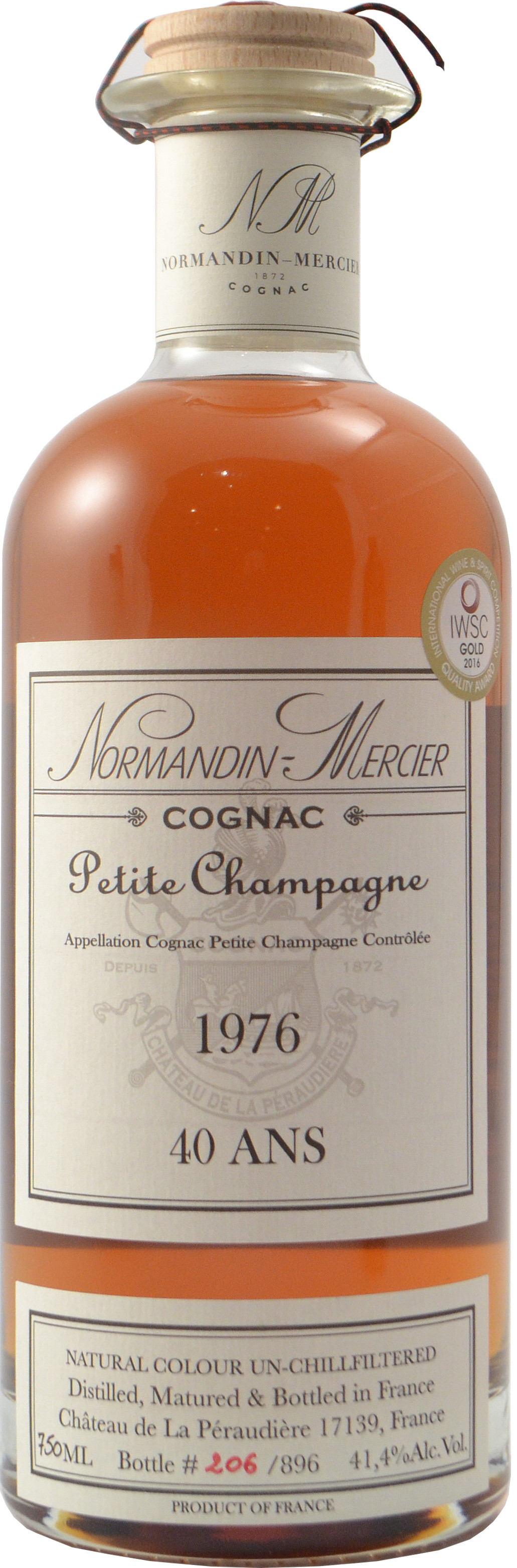 Normandin Mercier Petite Champagne Vintage Cognac Aged 40 years 1976