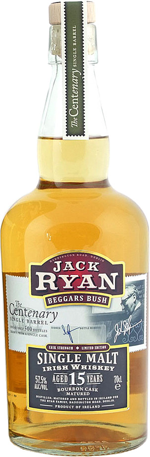 Jack Ryan Beggar's Bush The Centenary 15 year old Cask Strength Irish Malt