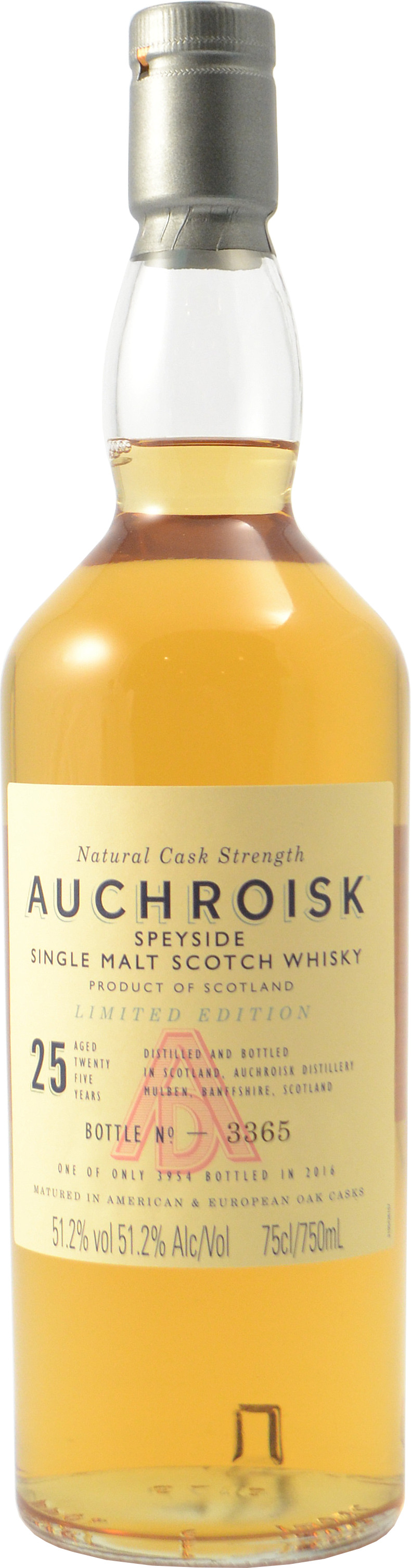Auchroisk 25 year old Cask Strength Limited Release 2016