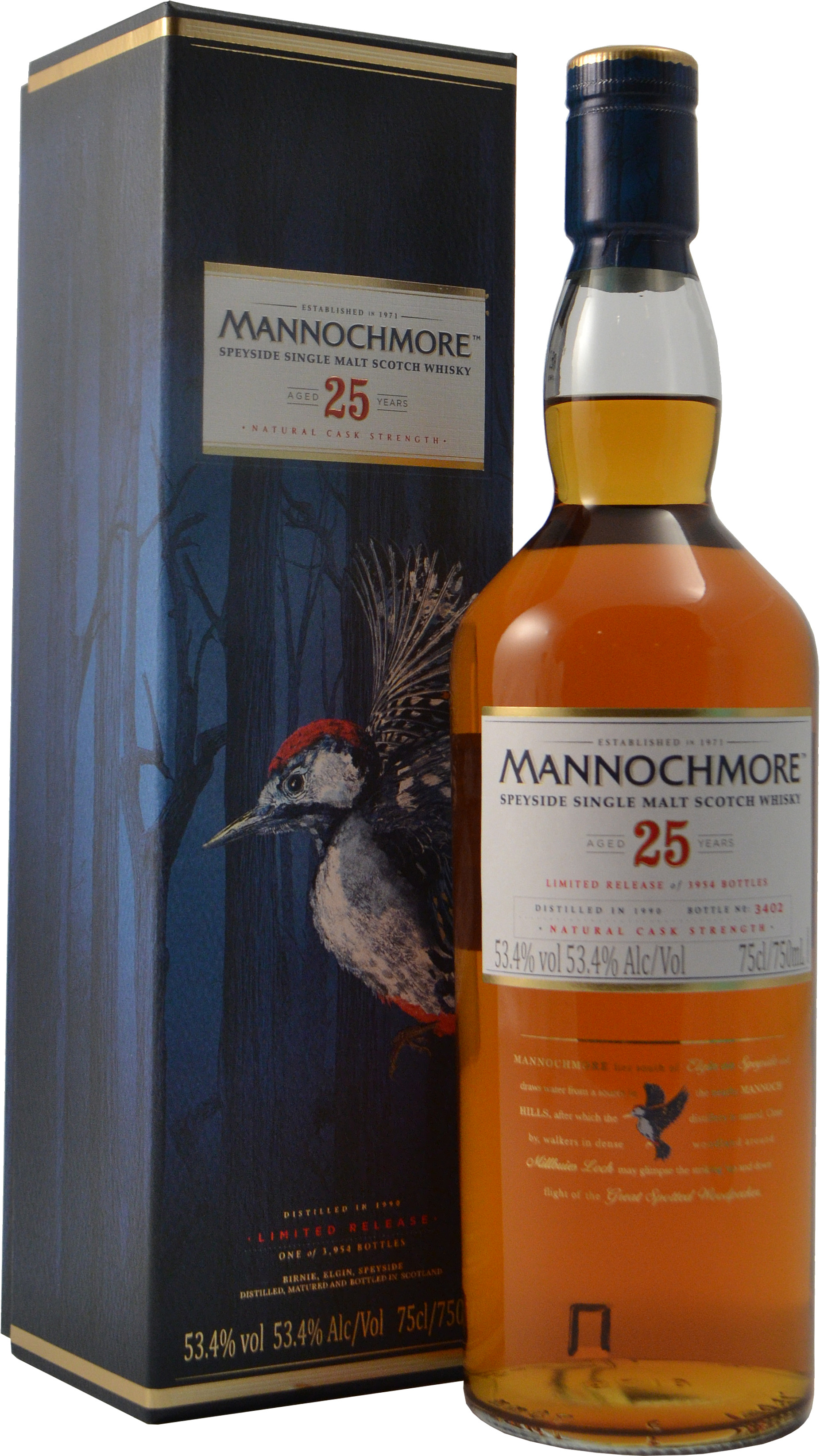 Mannochmore 25 year old Natural Cask Strength Limited Edition 2016