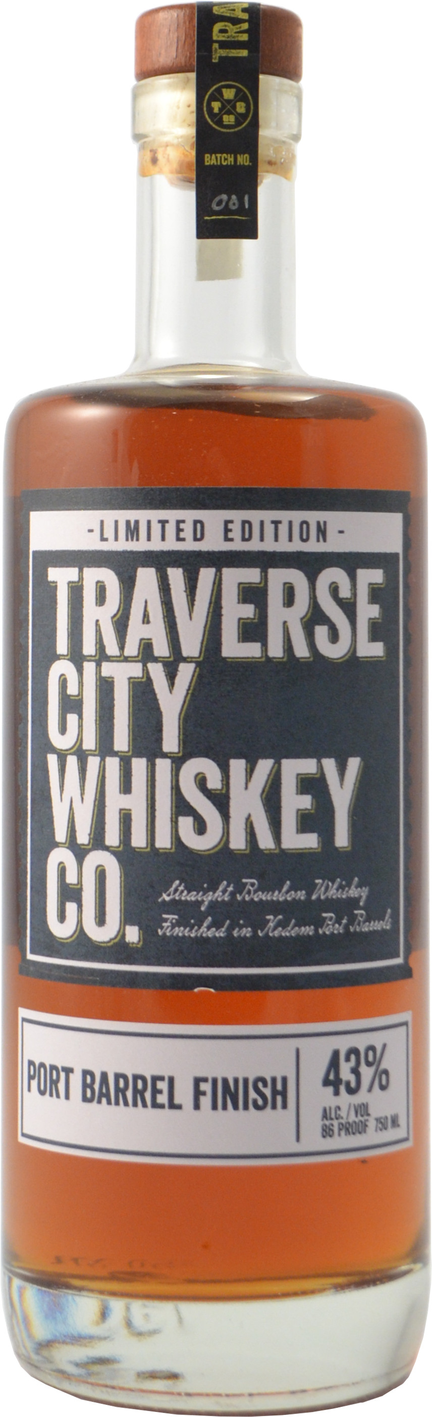 Traverse City Whiskey Co. Port Barrel Finished Bourbon