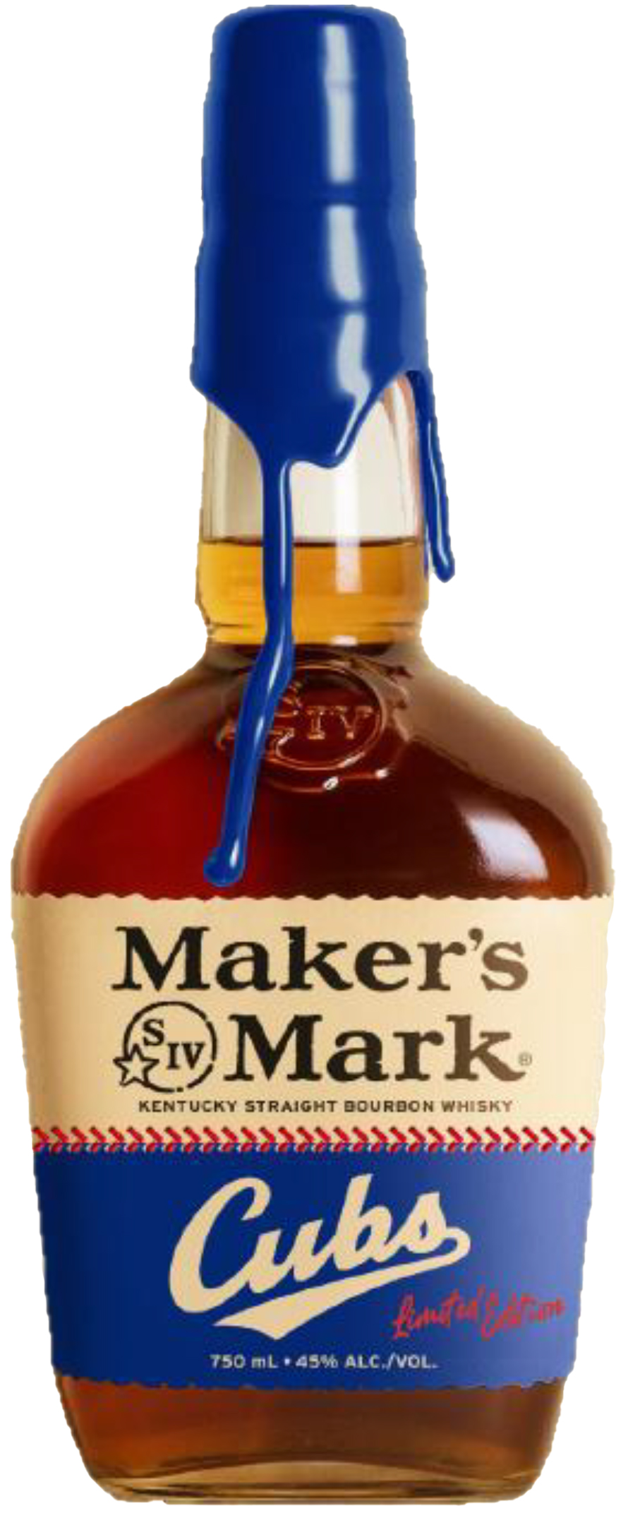 Maker's Mark Bourbon Chicago Cubs Bottle