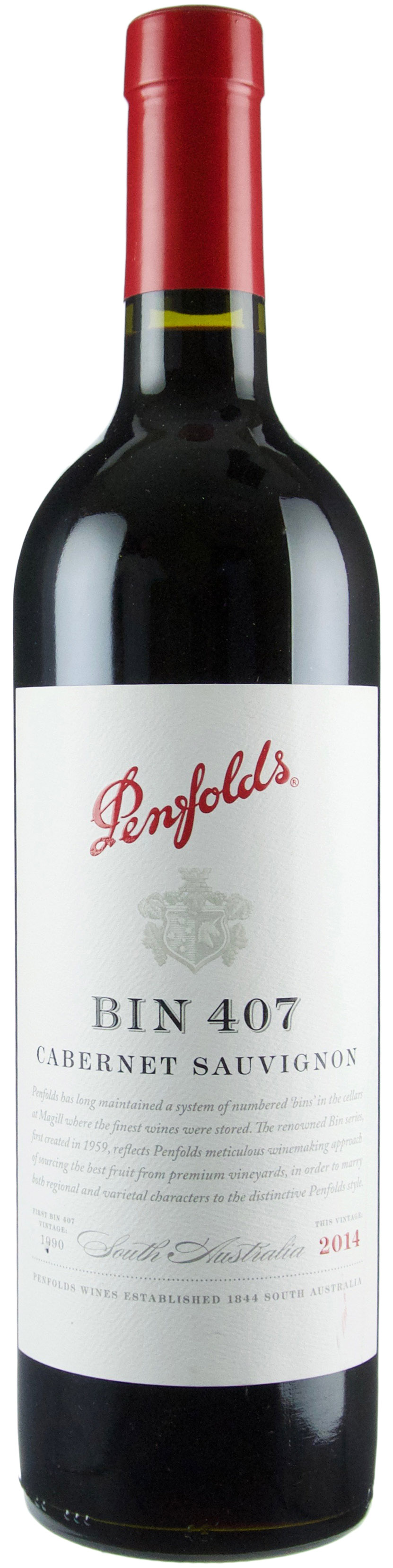 Penfolds Bin 407 Cabernet Sauvignon 2014