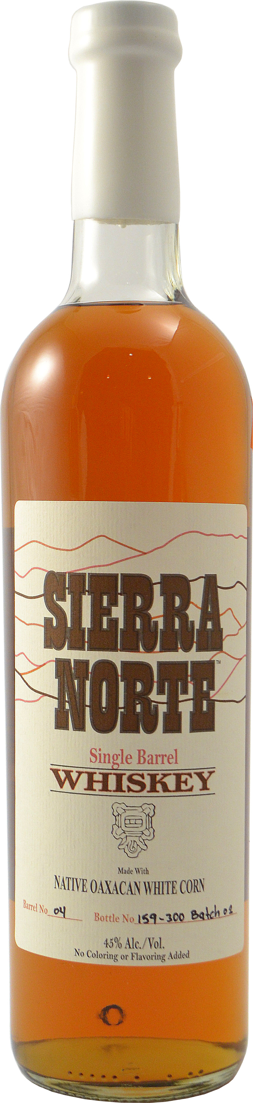 Sierra Norte Single Barrel Whiskey made with Native Oaxacan White Corn