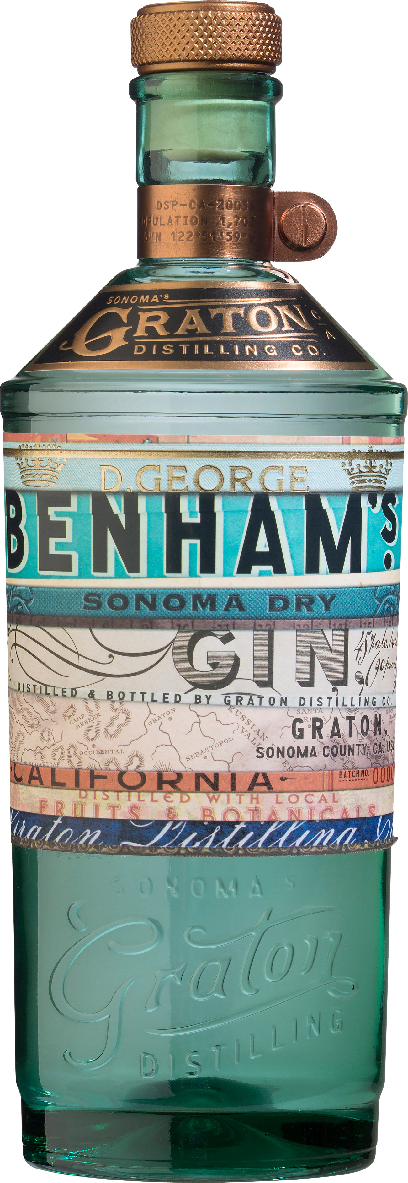 Graton Distilling Co. D. George Benham's Sonoma Dry Gin