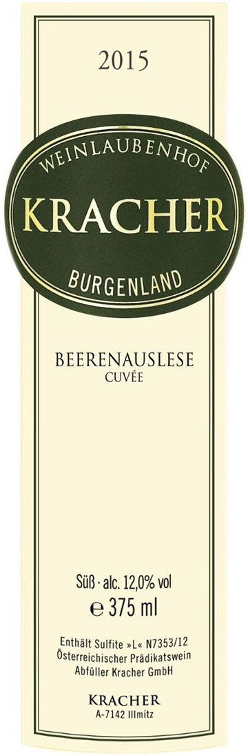 Kracher Beerenauslese Cuvee 2015 Half Bottle