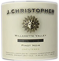 J Christopher Pinot Noir Willamette Valley 2014