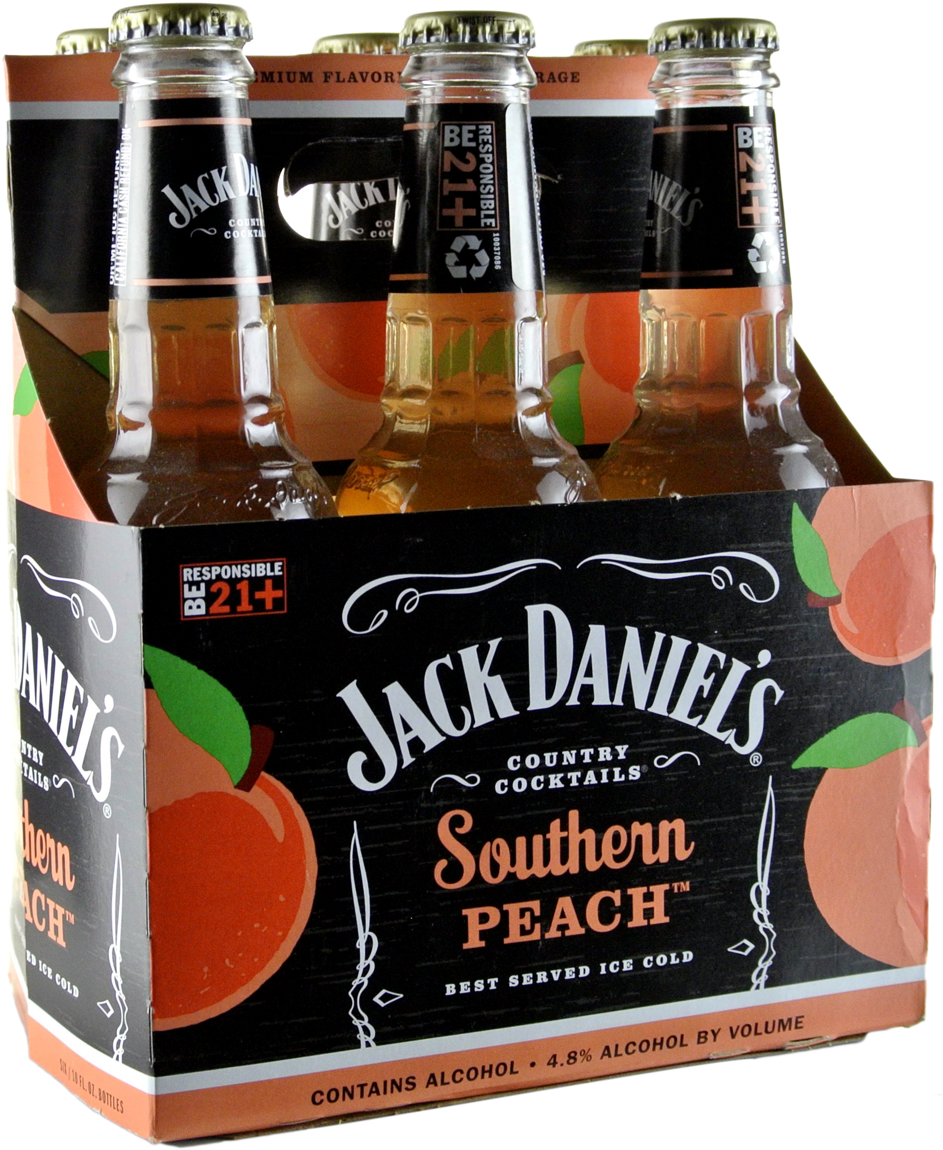 Jack Daniel's Country Cocktails Southern Peach | 6 pack of 10 ...