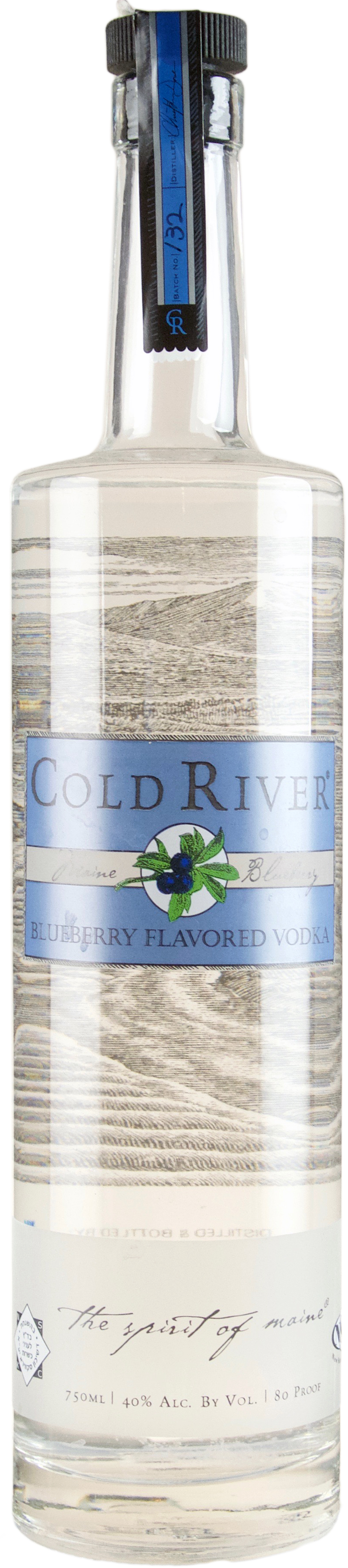 Cold River Blueberry Flavored 100% Potato Vodka