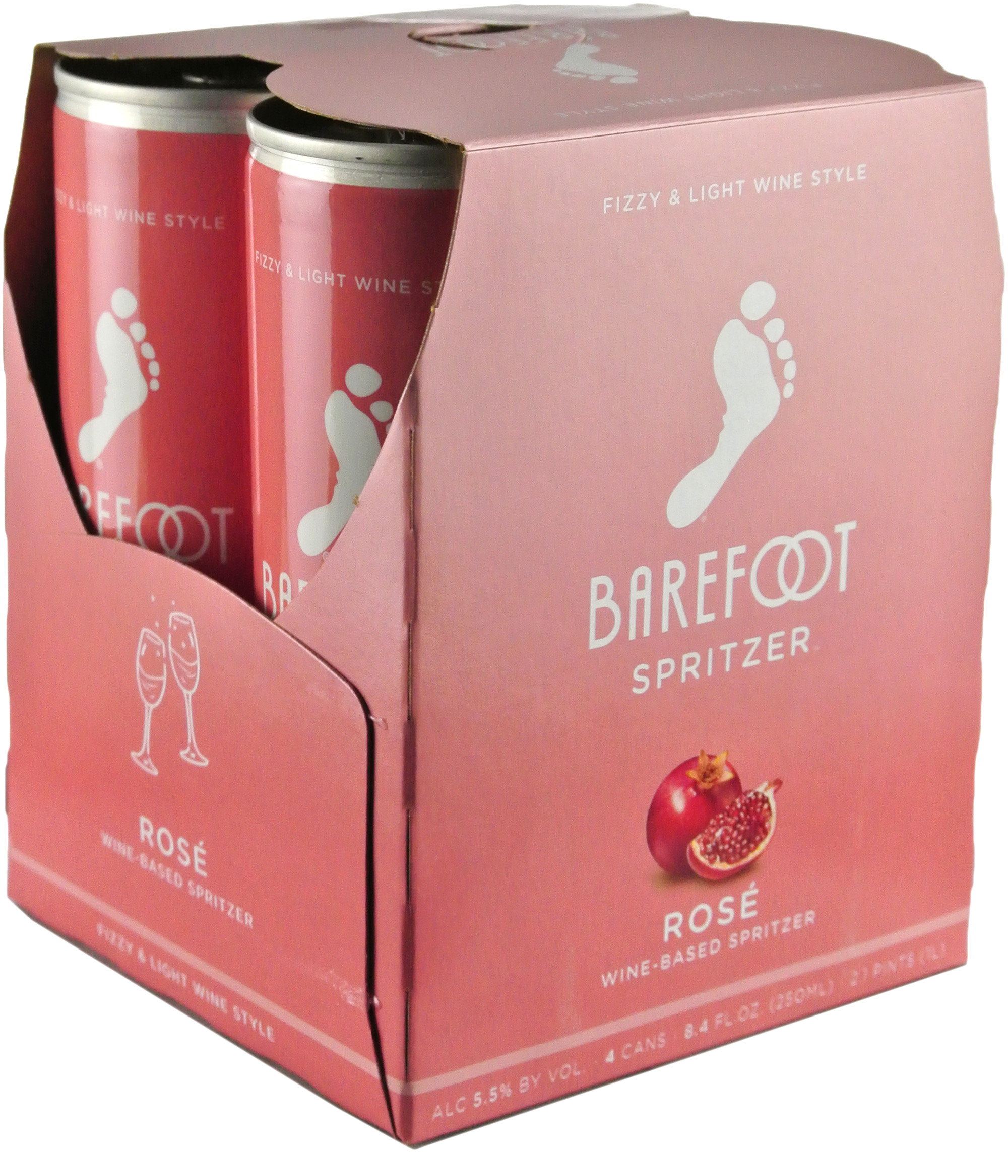 Barefoot Refresh Rose Spritzer 4 Pack Cans