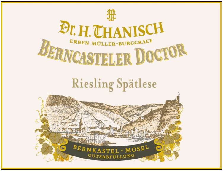 Dr H Thanisch Bernkasteler Doctor Riesling Spatlese 2015