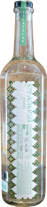 Mezcal Derrumbes "Green Label" Weber Agave Zacatecas