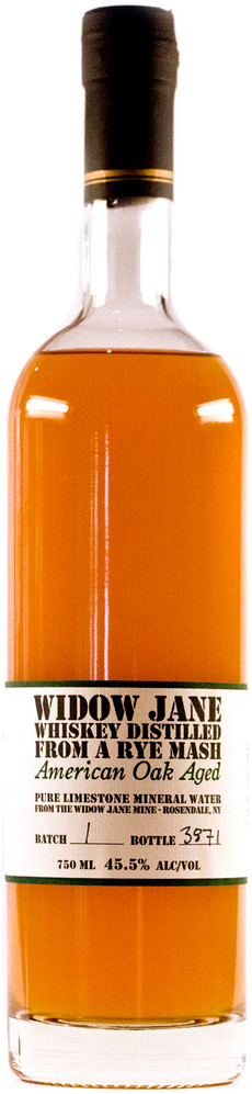 Widow Jane Whiskey Distilled from Rye Mash Oak Aged