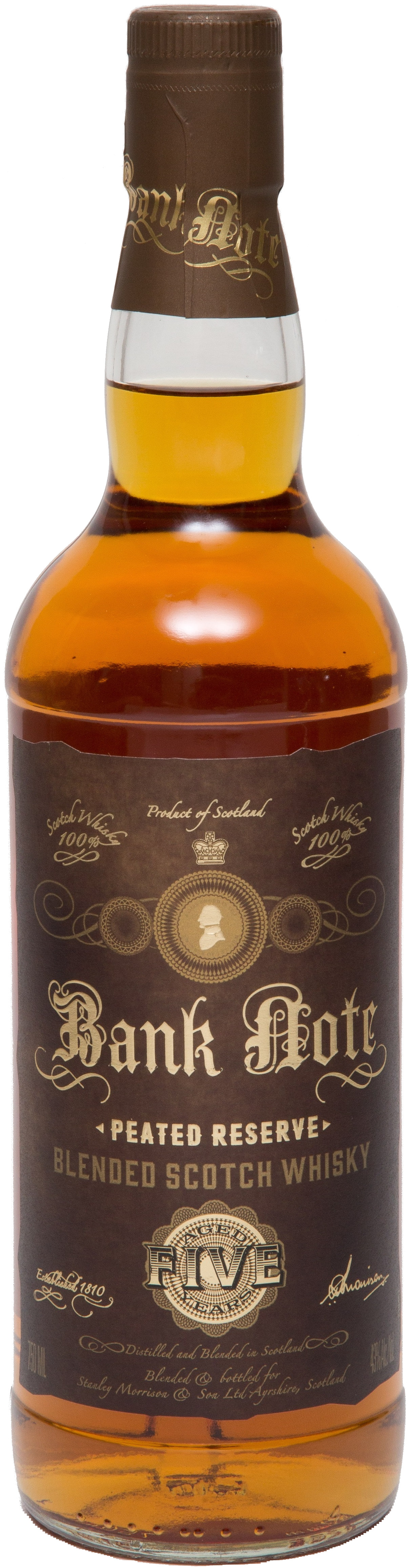 Bank Note Peated Reserve Blended Scotch Whisky Aged 5 years