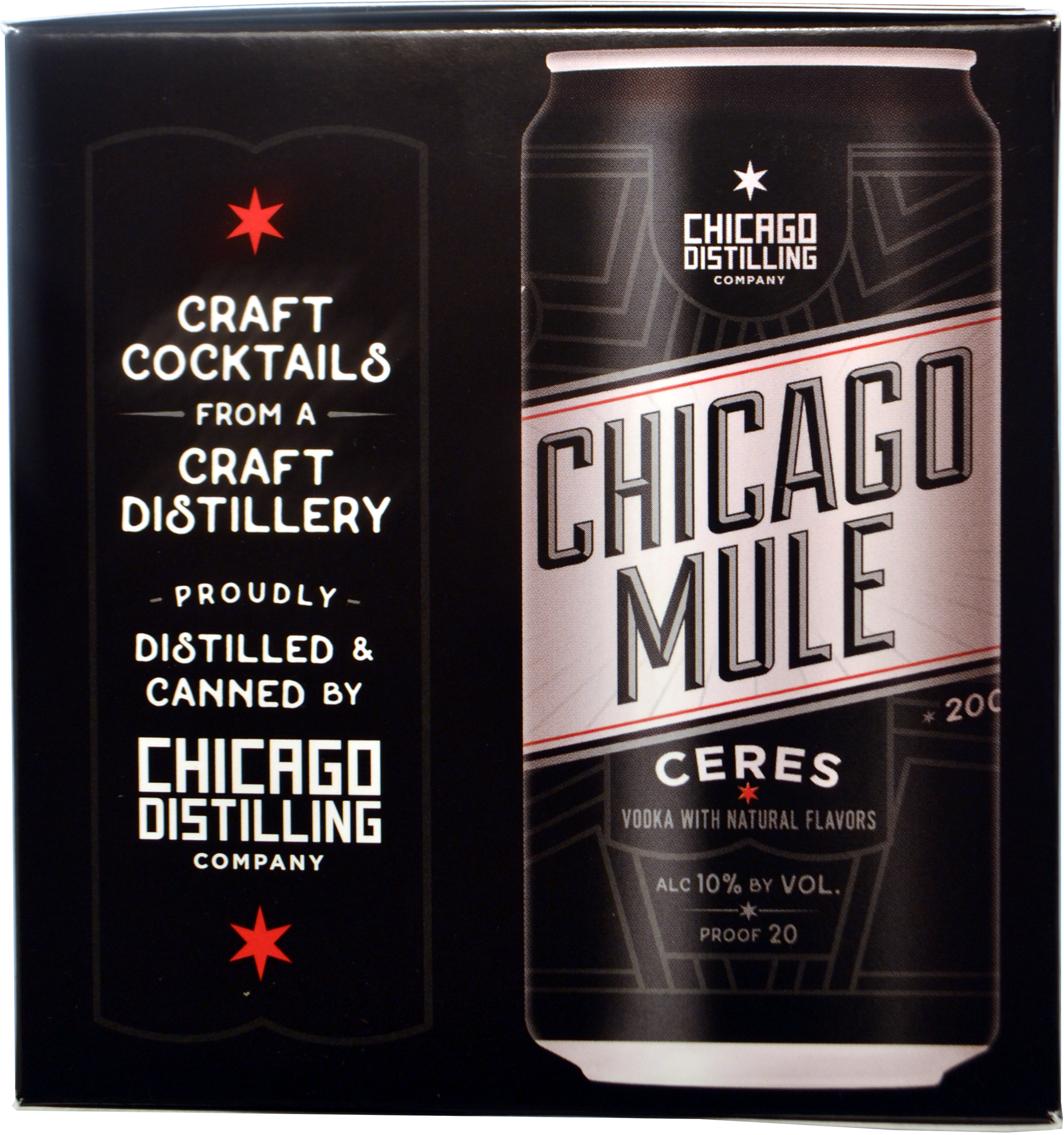 Chicago Distilling Canned Chicago Mule Featuring Ceres Vodka