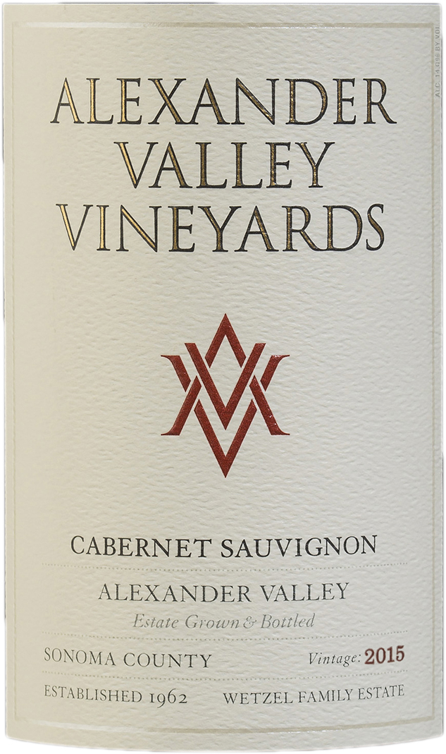 Alexander Valley Vineyards Cabernet Sauvignon 2015