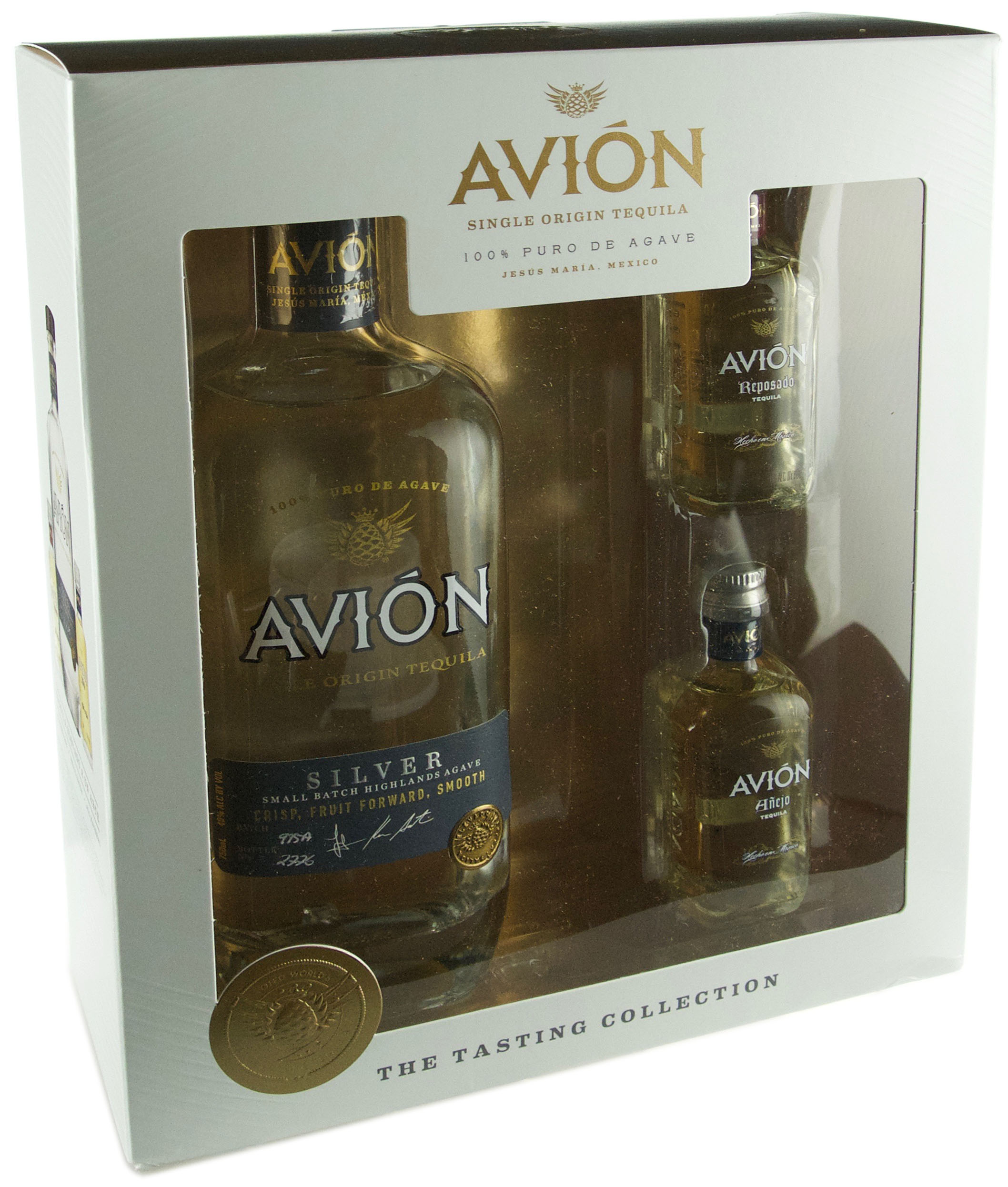 Avion Silver Tequila with 50ml Repo & Anejo