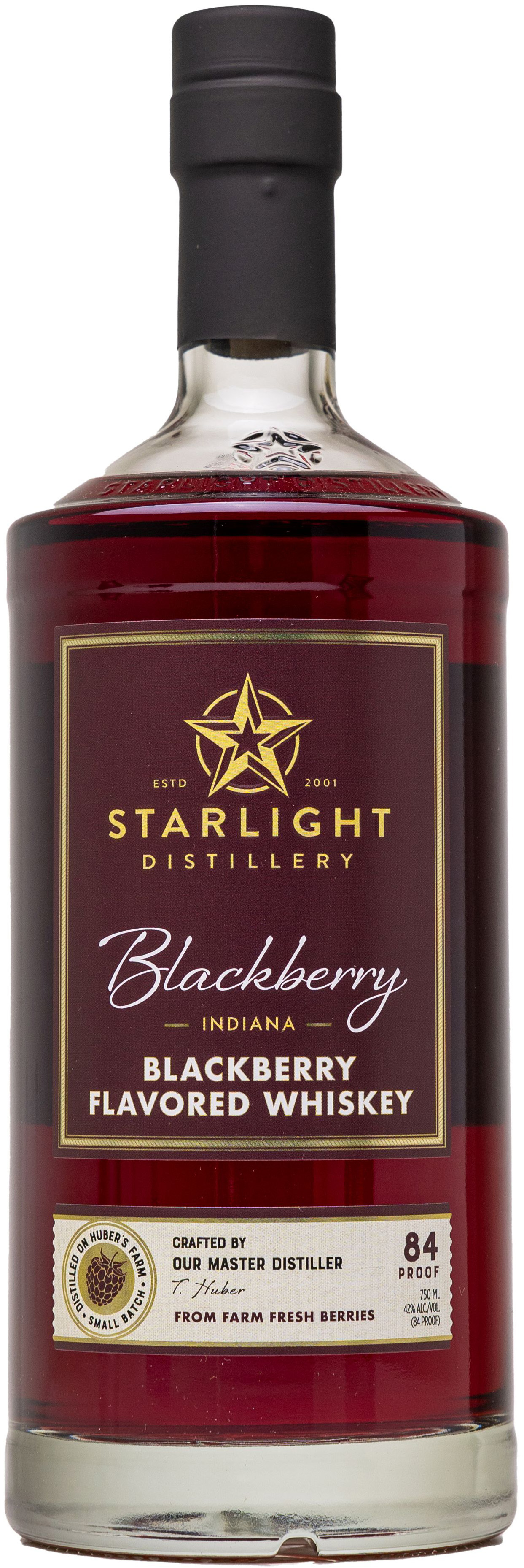 Huber's Starlight Distillery Blackberry Whiskey