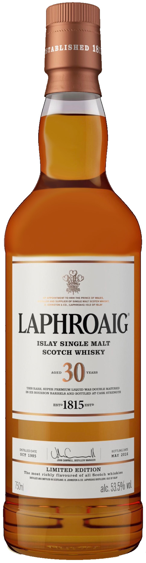 Laphroaig 30 year old 2017 Limited Release