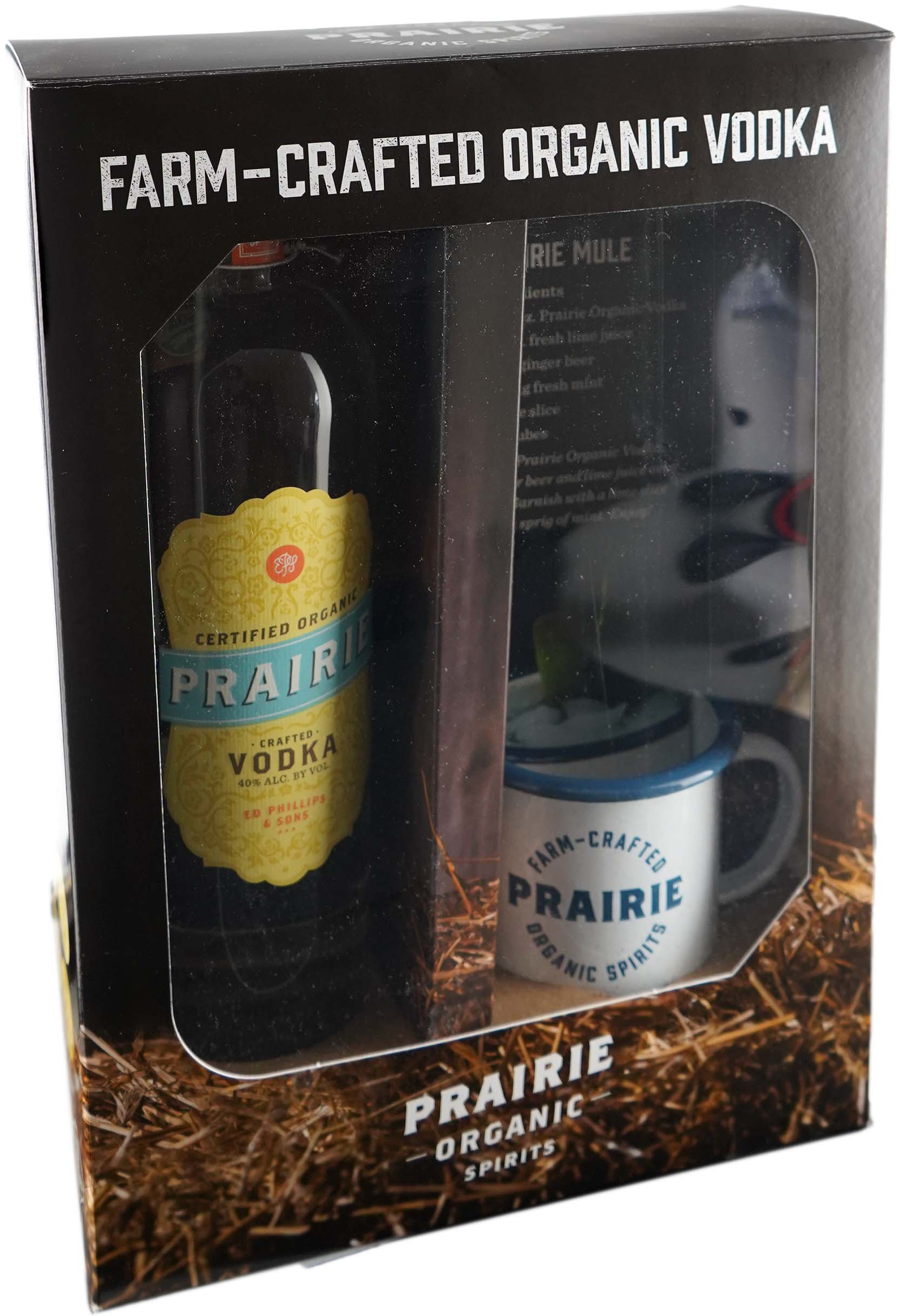 Prairie Organic Vodka with Farmers Mug