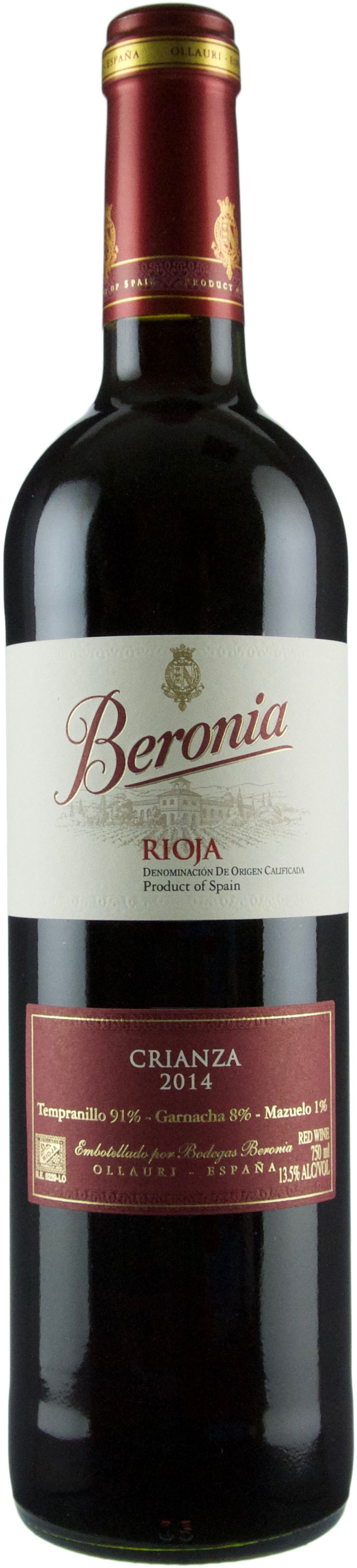 Beronia Rioja Crianza 2014