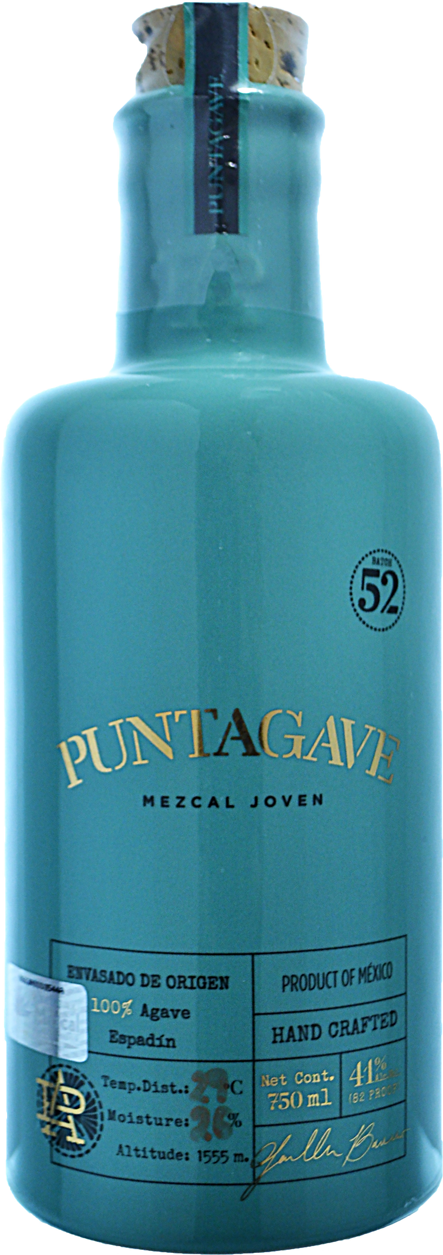 Puntagave Mezcal Joven Ceramic Bottle