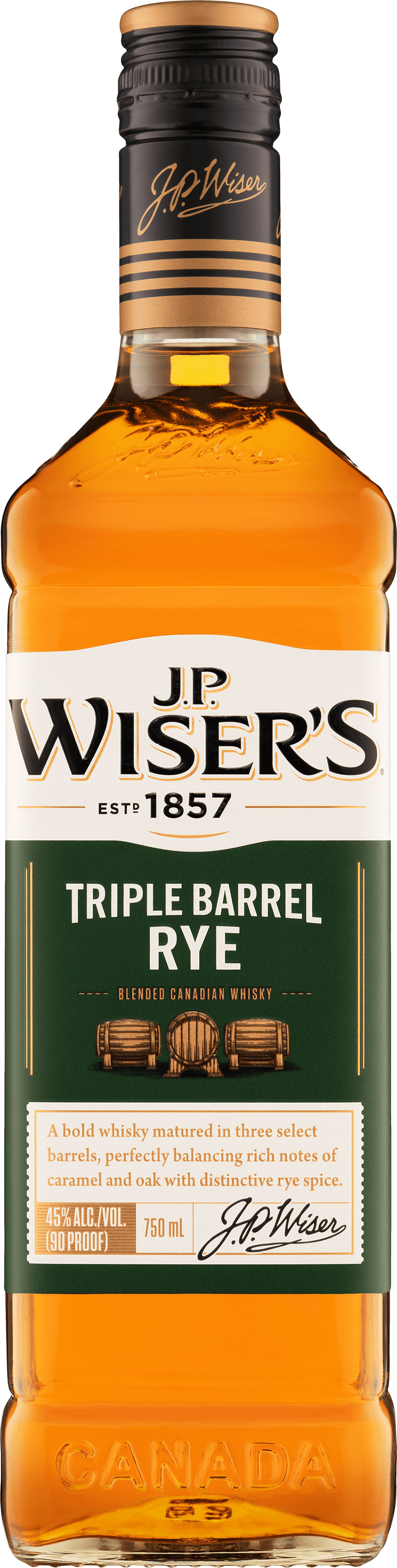 J.P. Wiser's Triple Barrel Canadian Rye