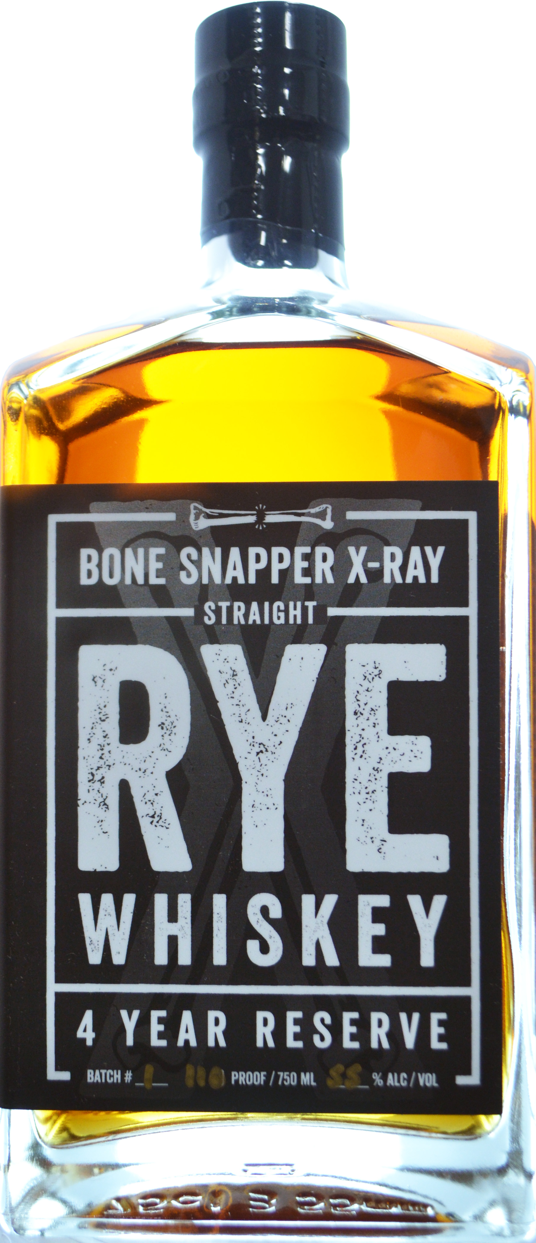 Backbone Bourbon Co. Bone Snapper X Ray Straight Rye 4 year Reserve