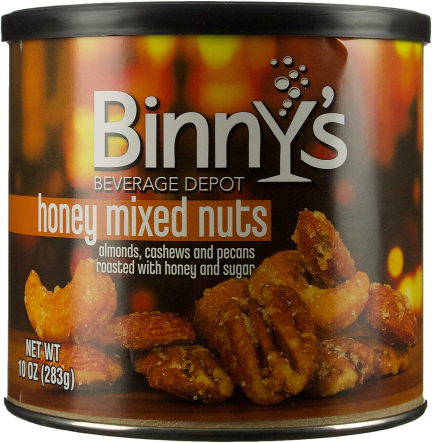 Binny's Honey Roasted Mixed Nuts (Pop Top Can)
