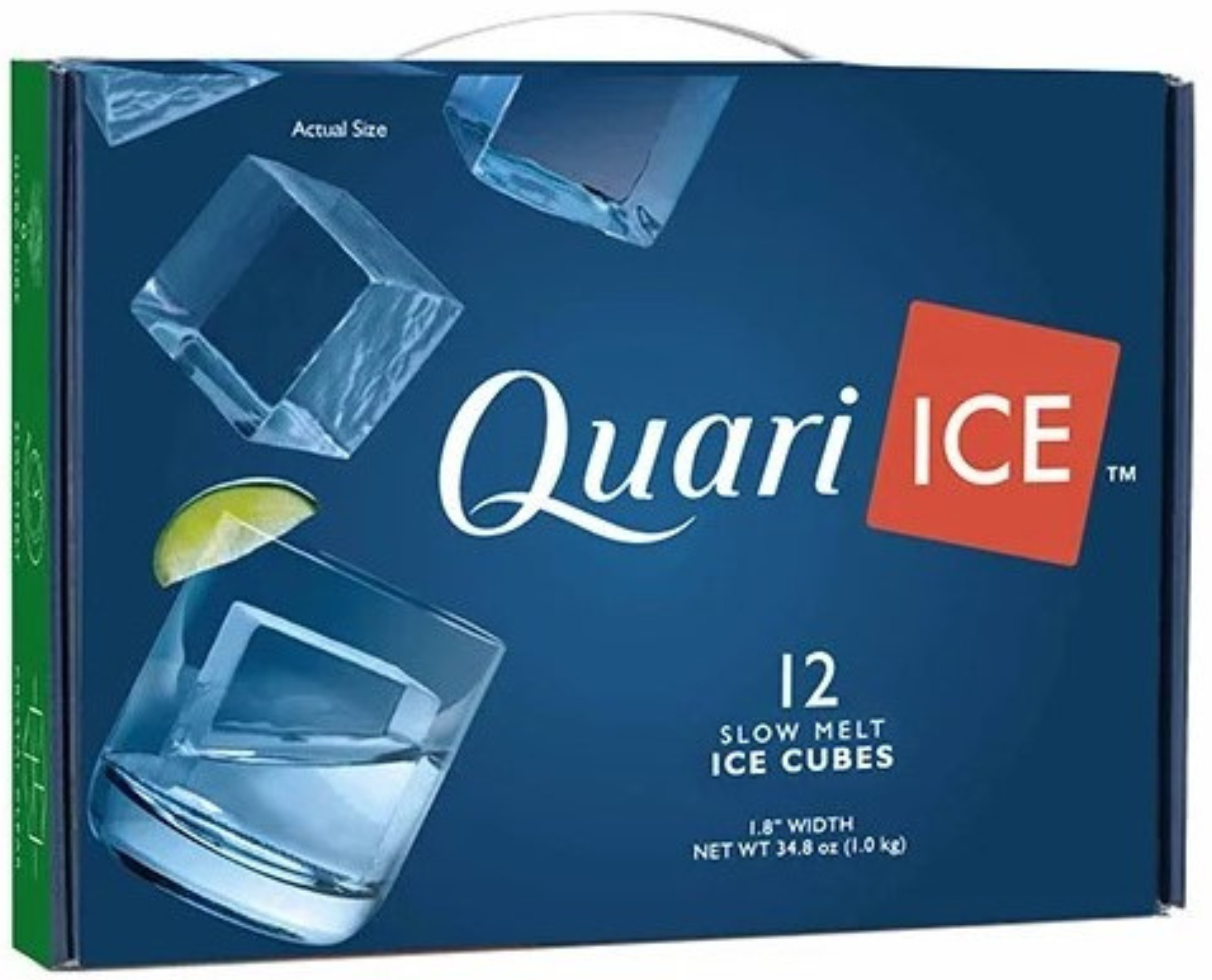 Quari Handcrafted Ice 1.8" Cube 12 Count Pack