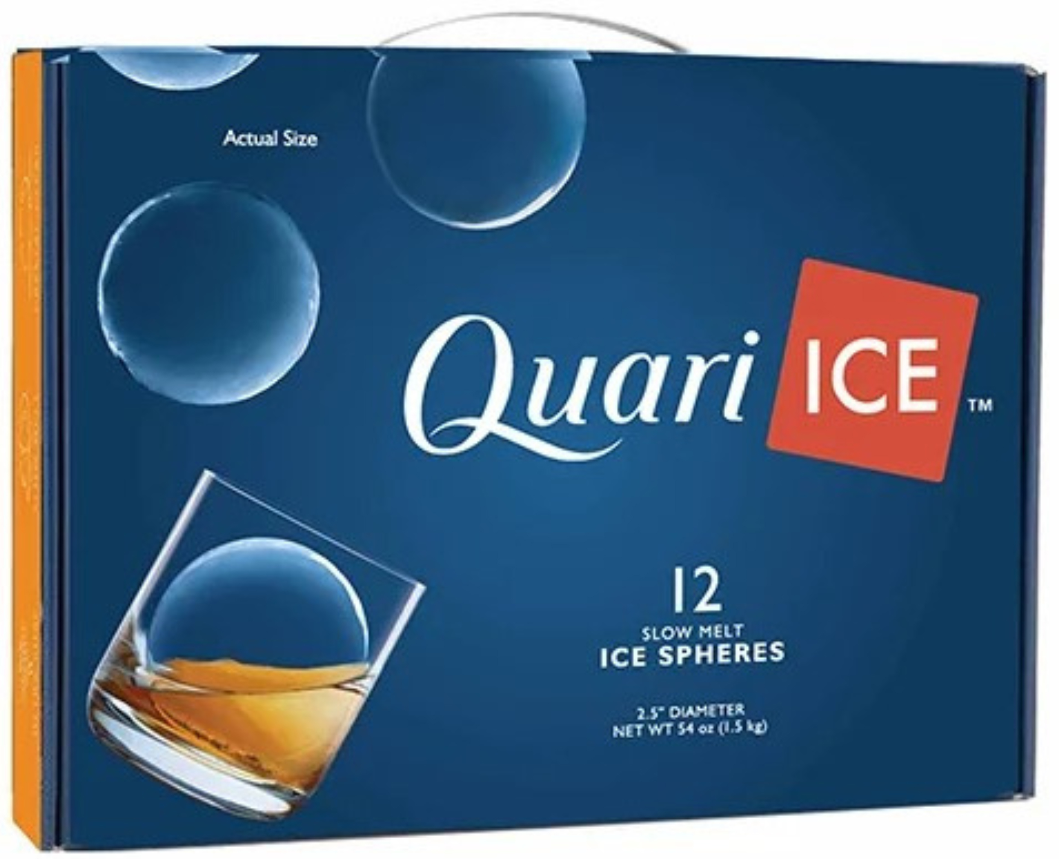 Quari Handcrafted Ice 2.5" Sphere 12 Count Pack