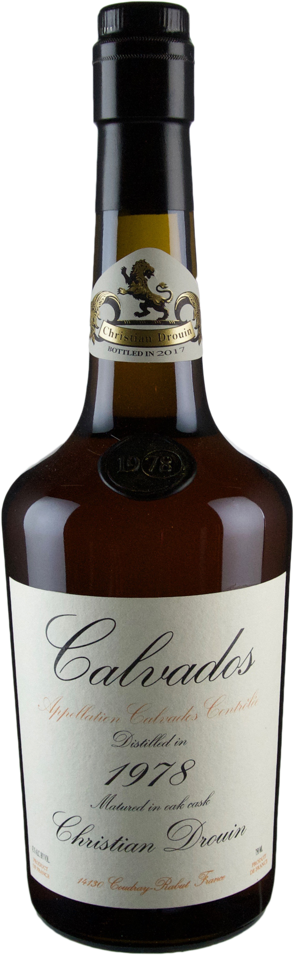 Christian Drouin Vintage Calvados 1978