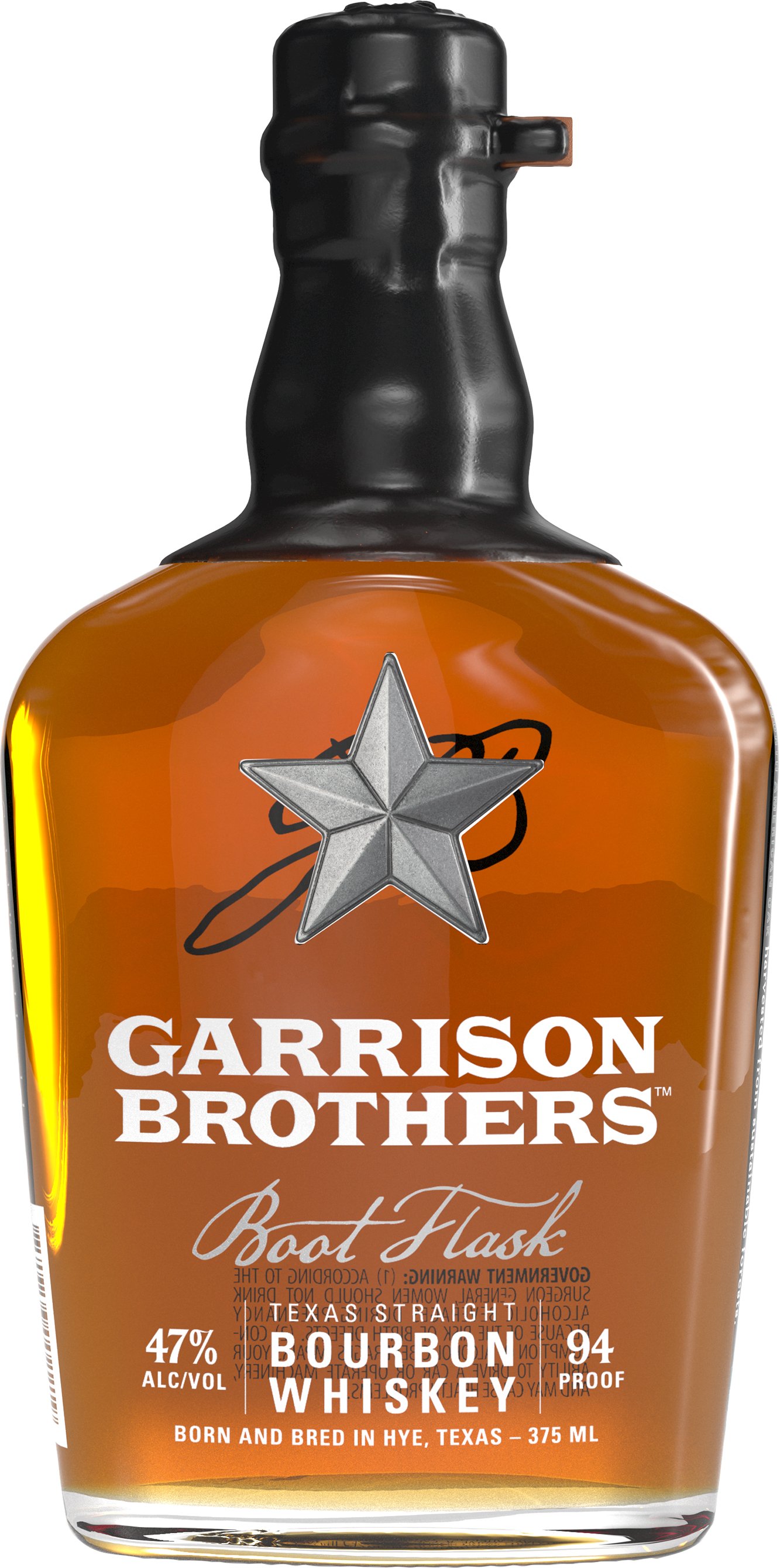 Garrison Brothers Texas Straight Bourbon Texas Boot Flask
