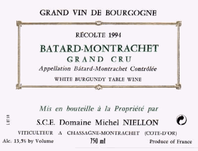 Michel Niellon Batard Montrachet 2015