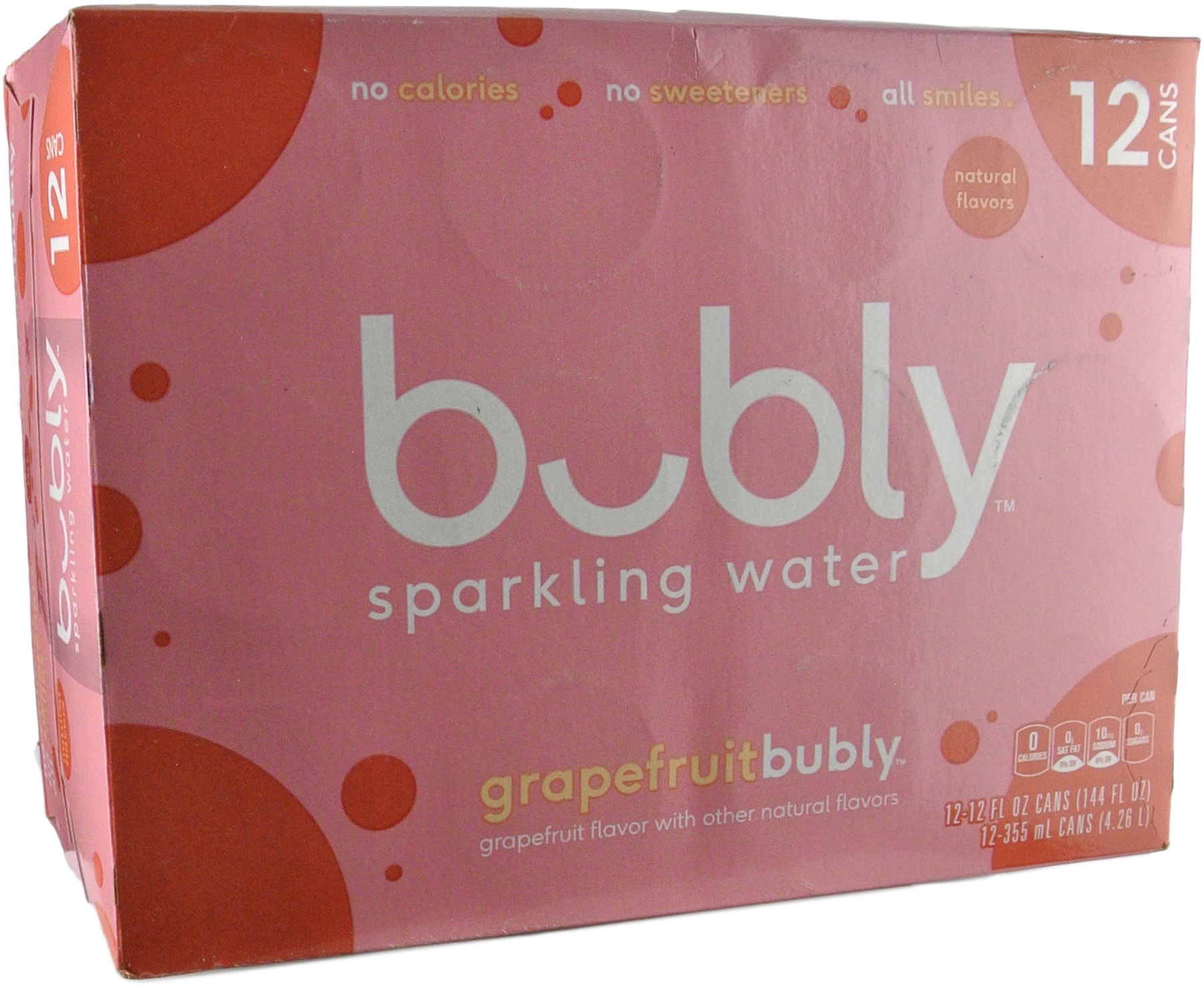 Bubly Grapefruit Sparkling Water 12 Pack Can