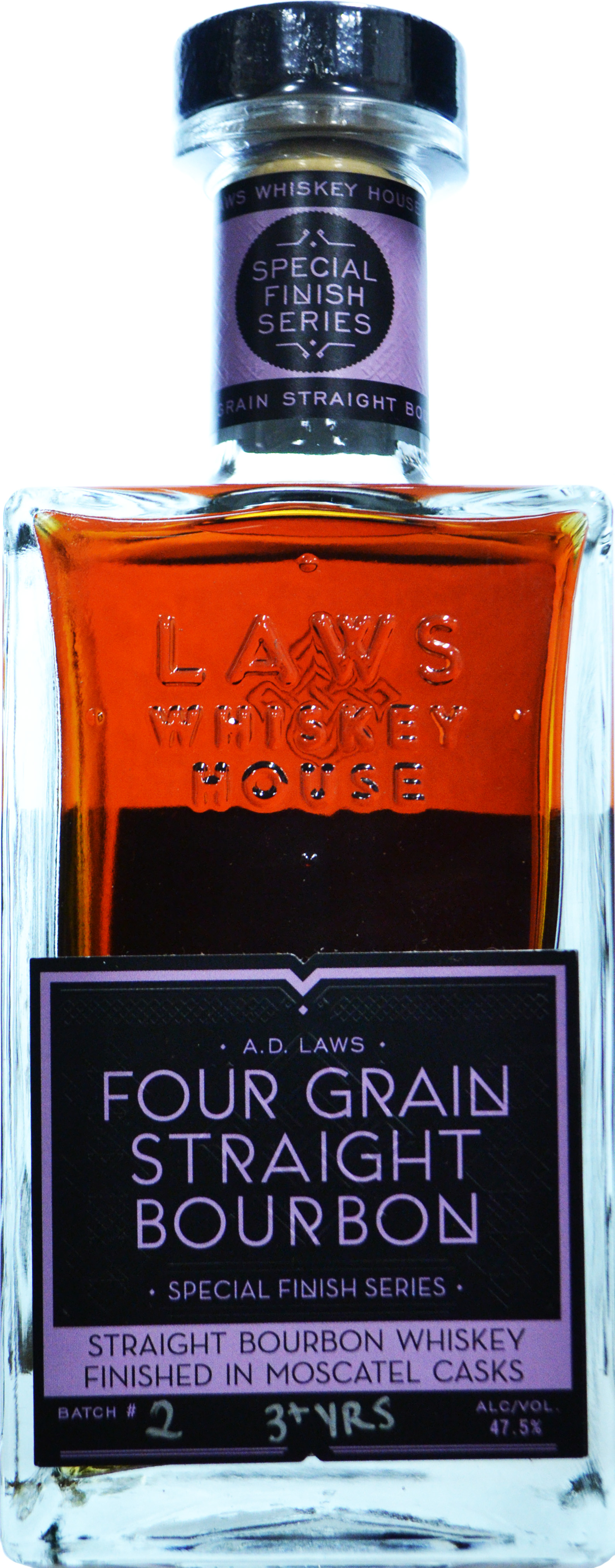 A.D. Laws Four Grain Straight Bourbon Finished in ex Cognac Casks